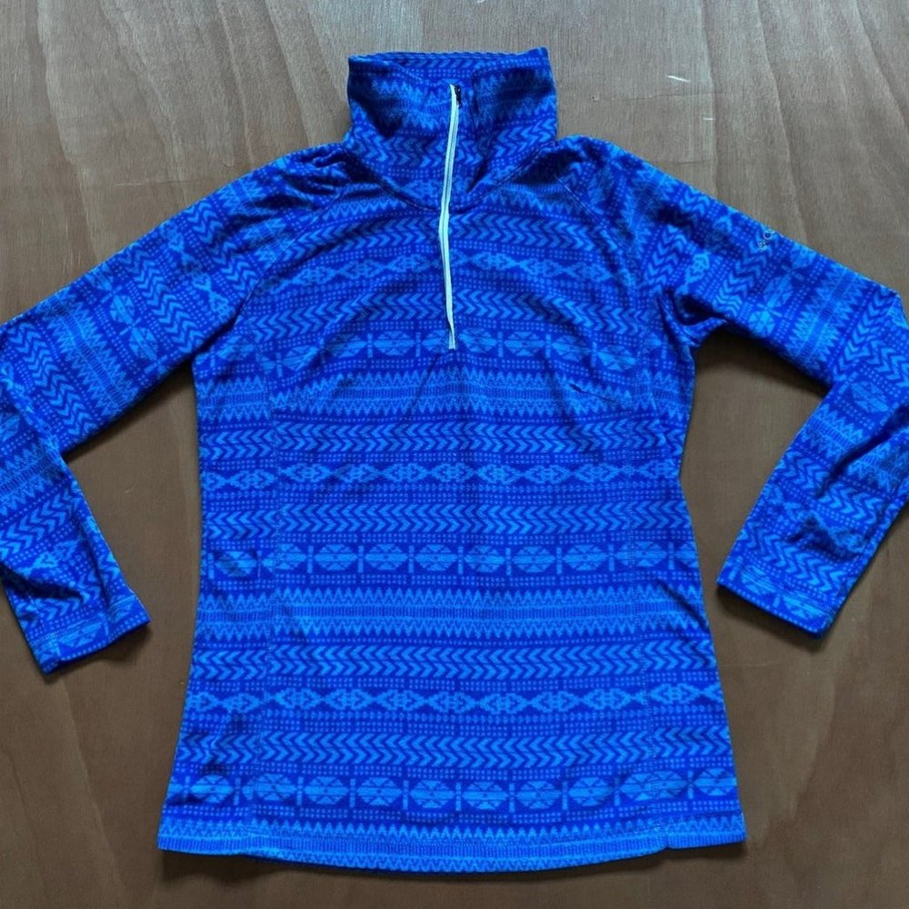 Columbia Fleece Aztec Quarter Zip Jacket Women’s Medium - Picture 1 of 1